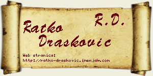 Ratko Drašković vizit kartica